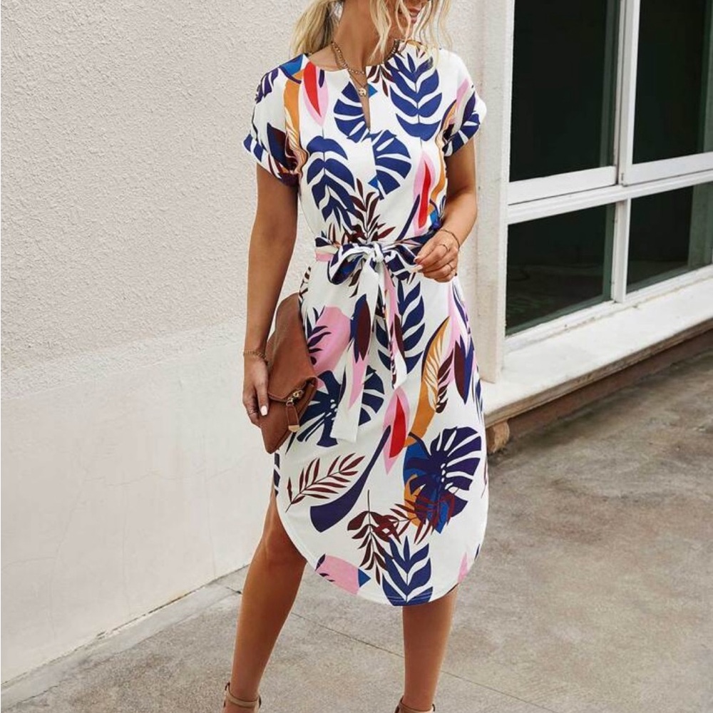 Tropical Print Women's Dress